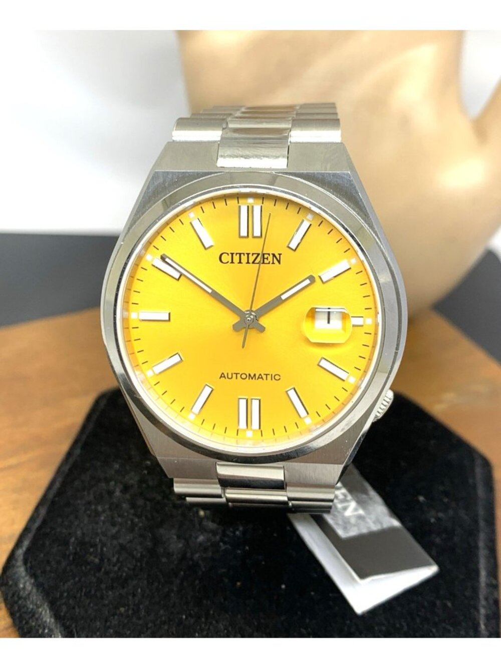 Citizen Men's Watch NJ0150-56Z Tsuyosa Automatic Yellow Dial Silver Steel 40mm